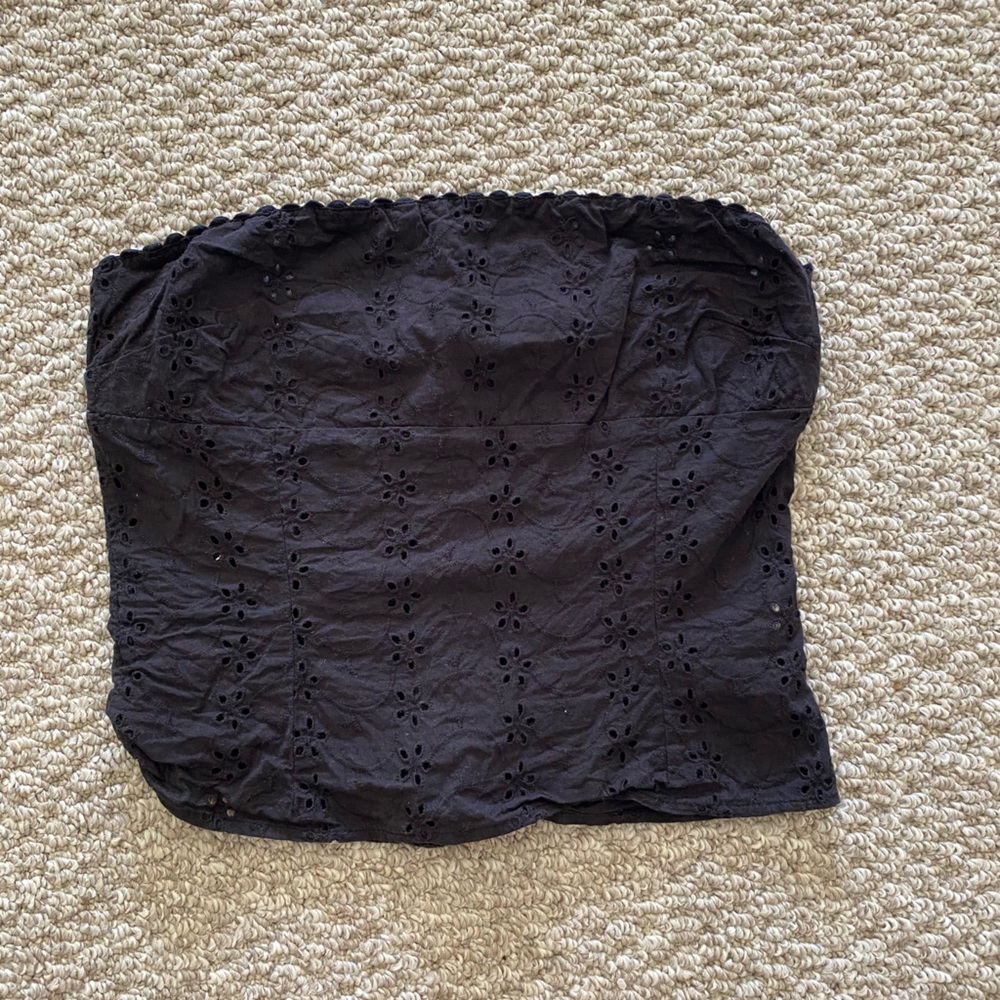 Princess Polly PARLE ANGLAIS TOP BLACK LOWER IMPACT